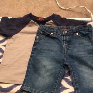 Boys 7 for all mankind short set